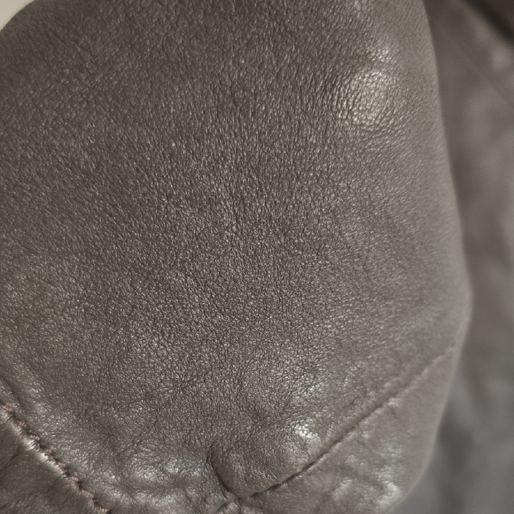 All Saints Dark Brown Leather Jacket - Picture 5 of 10